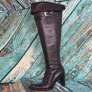Donald J. Pliner Black Over the Knee Boots